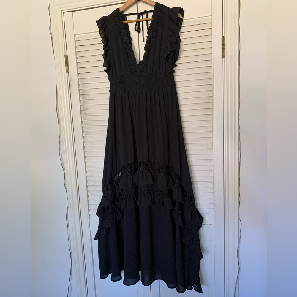 Baltic Born NWT Lace Black Maxi Dress Size Large